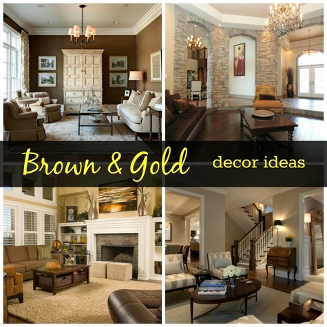 Living room: Gold & Brown decor ideas - Gifts for all Seasons